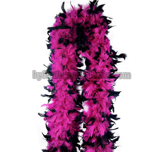 Sciarpa piuma di tacchino <span class=keywords><strong>Boa</strong></span> per la festa di casa decorazione di natale fai da te abbigliamento artigianale Costume da ballo abito coscplay Accecssory - Product Image 5