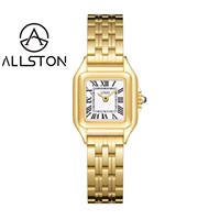 Hersteller OEM ODM Original Markenlogo Armbanduhren für Frauen Minimalistische Vintage Retro Mode Quadratische Damenuhr