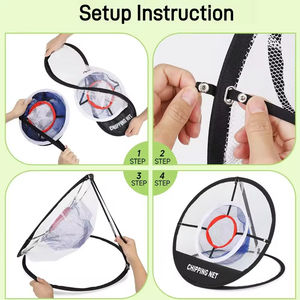 Hw Golf <span class=keywords><strong>Swing</strong></span> Trainer Chipping Net Set Opvouwbaar Indoor/Outdoor Oefensysteem Perfect Voor Chipping & Pitching Training - Product Image 4