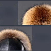 FF2815 gorra de esquí de caza a prueba de viento forrada de piel sintética ruso Ushanka Trooper sombrero grueso de invierno cálido sombrero de cazador