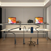 Support de téléphone portable magnétique pour intérieur, support de tablette iPad pour lit paresseux avec support de cantilever de bureau