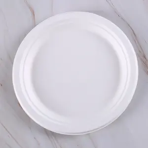 9 Inches 10 Inches Biodegradable Plates With Compartments For Party Restaurant