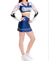 Top vente personnalisé votre propre Logo jeunes filles All Star Cheerleading uniforme Cheer haut et jupes avec strass brillant