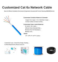 4 paires torsadées en cuivre massif UTP STP FTP SFTP Cat6 Cat 6 cat6a cat 6a réseau lan Ethernet réseau câble extérieur 305M par bobine