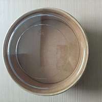 Xiamen 150mm/165mm couvercles en plastique PET PP faciles à ouvrir forme ronde pour bol à soupe à salade en papier kraft couvercles de bol jetables avec anti-fuite