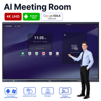 Tableau blanc interactif numérique pour conférences, écran intelligent avec caméra, 55, 65, 75, 85, 86, 98, 110 pouces
