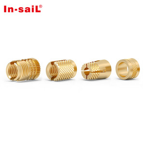 1/4-20 <strong>Unc</strong> Brass Stainless Steel <strong>Threaded</strong> Insert Nut For Medical Device