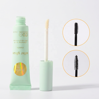 Emballage de baume à lèvres/mascara/sourcils personnalisé en usine Tube en plastique flexible pour emballage de maquillage Tube souple avec brosse de flocage