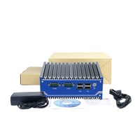 Mini PC Industrial con Montaje en Riel DIN, 4GB de RAM Integrada, Sin Ventilador, J1900, Doble NIC, Compatible con TPM, GPIO de 10 Pines, RS232, RS485