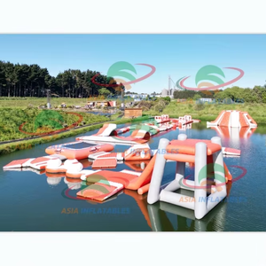 Gran inflable Aqua Sports Bouncer Castle Nuevo diseño Parque acuático flotante para diversión por Sea Lake - Product Image 6