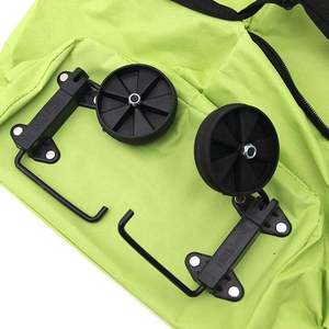 <b>Foldable</b> Wheeled Shopping Bag Oxford Material 5-10kg Large Capacity Reusable <b>Trolley</b> Grocery Tote Zipper Closure Supermarket - Product Image 4