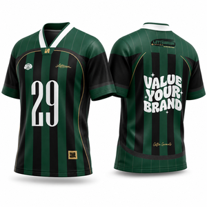 Camiseta de Fútbol Personalizada al por Mayor, Camiseta de Fútbol Sublimada de Alta Calidad, Transpirable, de Secado Rápido, con Logotipo Personalizado, Número, Nombre del Equipo, Partido - Product Image 6
