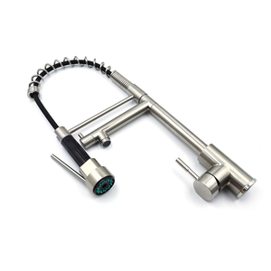 Rubinetto da cucina moderno a doppia maniglia <span class=keywords><strong>con</strong></span> spruzzatore Pull, - Product Image 2