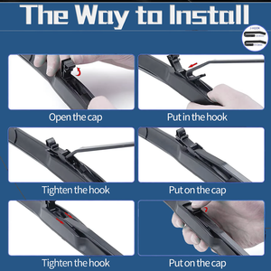 YL-17C <span class=keywords><strong>Spazzole</strong></span> Tergicristallo Universali Morbide Senza Telaio Cromate da 16 Pollici per Parabrezza Auto - Product Image 3
