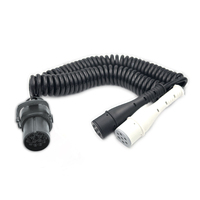 Autone TC337S 24V 15 broches à deux 7Pin câble de remorque en spirale avec prise de type N de type S ISO12098