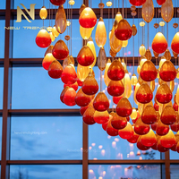 Lustre en cristal LED sur mesure, non standard, pour la décoration intérieure, idéal pour les halls d'hôtel, les escaliers