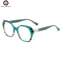 Vente en gros de montures optiques en acétate de qualité supérieure, colorées, durables, de style œil de chat, avec logo personnalisé, lunettes pour femmes