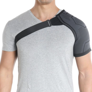 Hombrera para hombres y mujeres, manguito rotador rasgado, manga de compresión de soporte de brazo ajustable - Product Image 4