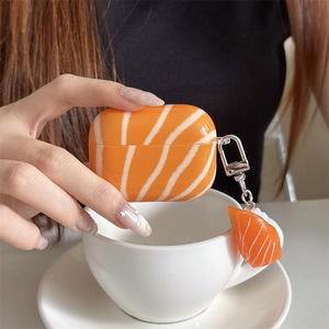 Funda Protectora para Auriculares Pro3 con Colgante Creativo <span class=keywords><strong>de</strong></span> Salmón Simulado, Compatible con Modelos <span class=keywords><strong>de</strong></span> <span class=keywords><strong>Segunda</strong></span> Generación - Product Image 4