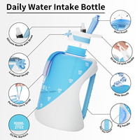 Bouteille d'eau en plastique écologique sans BPA de 3,78 L (1 gallon) avec couvercle à large ouverture pour consommation directe, idéale pour adultes en extérieur – Achat en gros personnalisé en Chine
