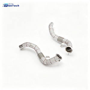 ท่อดาวน์ไปป์ประสิทธิภาพสูงสำหรับ BMW X5M F85 X6M F86 S63 4.4T V8 Twin Turbo ผลิตจากสแตนเลส 304 แบบยึดติดโดยตรง - Product Image 2