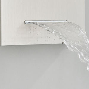 Luxury Single-Handle Wall-Mounted Stainless Steel Waterfall <strong>Shower</strong> <strong>Plate</strong> Multi-Function Rain Spray Pattern for Hotels Ceramic - Product Image 6