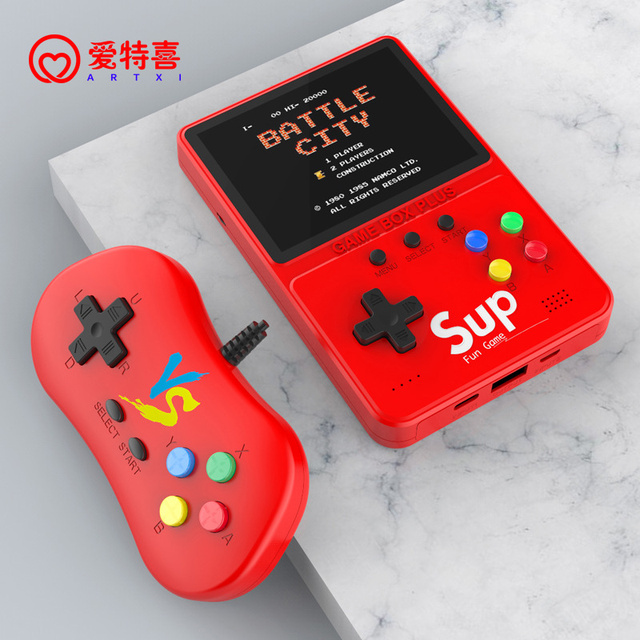 New Top Ranking Handheld Game Console, 500 Games 2-in-1 Mini Handheld Console with TV Two-person Children's Toy Power Bank