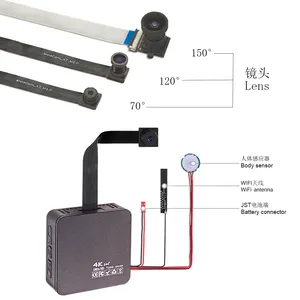 Matecam X7 – enregistreur HD 4K à détection par induction du corps humain, Mini Module de caméra pour la sécurité de la maison