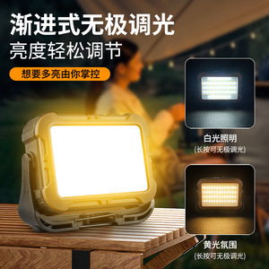 Camping Led <b>Work</b> <b>Light</b> M12 Cob Type C Charging Magnetic Hook Outdoor Floodlight - Product Image 3