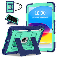 Housse de protection antichoc pour tablette avec grand support et porte-crayon pour iPad A16 11e génération 11 pouces 2025 et iPad 10e génération 10,9 pouces 2022