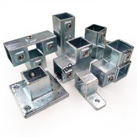 Accessoires de fixation pour tuyaux carrés en aluminium personnalisés pour les connexions de conduites