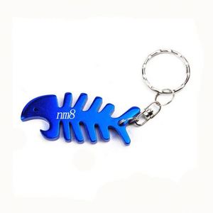 Llavero de Metal Personalizado con Forma de Espina de Pescado, de Alta Calidad y Bajo Precio, para Regalo, con Abrebotellas - Product Image 4