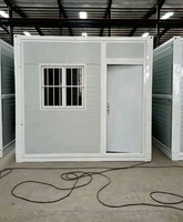 HAOSAI Maison pliable préfabriquée à faible coût, conteneur de stockage pliable en béton à montage rapide, maison pliable pour l'école