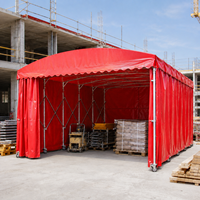 Tenda a baldacchino retrattile in PVC resistente, singola, impermeabile, mobile, per esterni, a spinta e trazione, quattro stagioni, 10x15M, per campo da basket