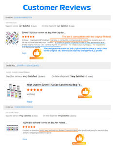 롤랜드 SG SG2 VG VG2 프린터 TrueVIS TR TR2 TE TE2 잉크 및 칩용 수입 소재 에코 솔벤트 잉크 파우치 500ml - Product Image 5