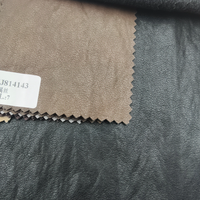Tissu en cuir artificiel PU de nouvelle conception, 300 GSM, couleur personnalisée pour manteaux et vestes