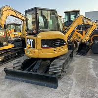 Excavatrice sur chenilles Cat 304CCR d'occasion de 4 tonnes, idéale pour le creusement de fossés et les travaux en zone étroite