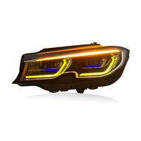 Feux avant laser SJC Auto Accessories pour BMW Série 3 G20 G28 2019-2022, double feux de jour, feux jaunes et blancs, support AFS