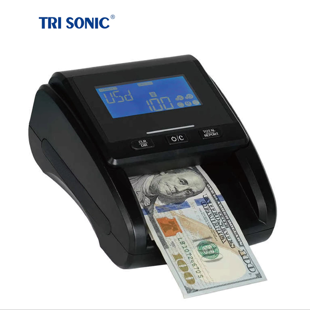 Tri Sonic HT-80 Portable Banknote Detector Good Quality Money Counter Machine Currency Detector With Battery
