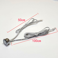 Interrupteur à capteur tactile dimmable IKSLED DC3.7-24V avec matériau PVC pour bandes LED, éclairage mural/de placard et lampes de bureau