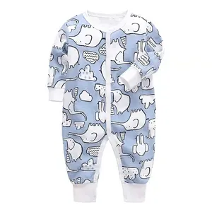 无底设计更透气婴儿动物长袖连身衣睡衣连身衣婴儿棉