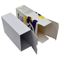 Boîtes rigides en carton blanc recyclables personnalisables pour l'emballage de cosmétiques et d'huiles essentielles, designs personnalisés OEM, plusieurs tailles