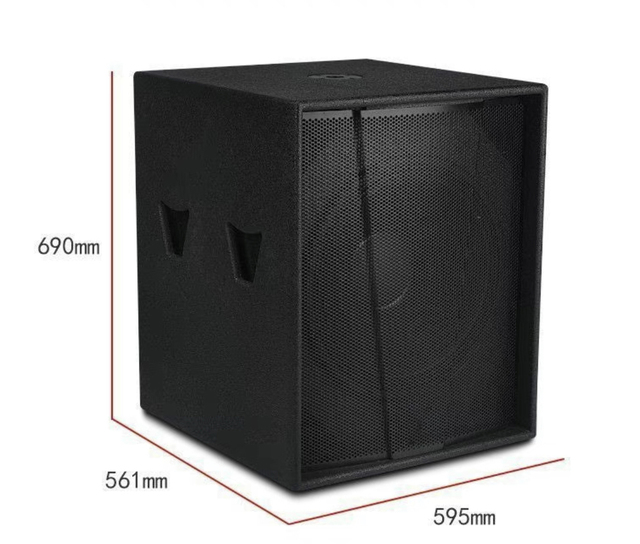 High Precision Professional Audio S-18 600W DJ Set Suitable for Outdoor Use, 18 Inch Speaker Passive Subwoofer