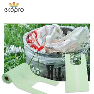2023 Hot Selling Biodegradable Compostable T-shirt Waste Trash Garbage Bags