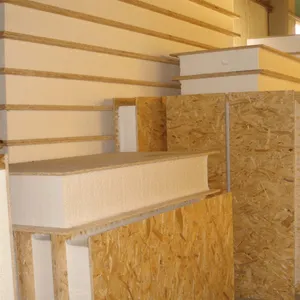 Panneau osb sip prix bon marché panneau de mousse osb extérieur structurel isolé placa osb pu/ eps /sip panneau sandwich pour plancher plafond