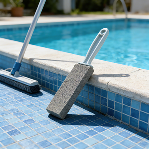 Brosse à pierre ponce à long manche pour le nettoyage des toilettes, l'élimination du calcaire, la salle de bain, la piscine, les barbecues, les carreaux et les joints - Product Image 6