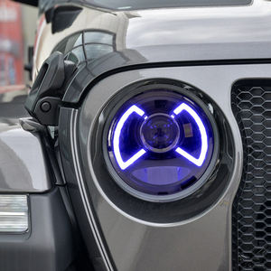 Para <span class=keywords><strong>Jeep</strong></span> Wrangler 2018-2024 actualización nuevo estilo montaje de lámpara de cabeza de coche LED lente de proyector integrada accesorios de faro automático - Product Image 4