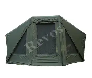 Revos Fishing Umbrella With Shelter 150D PU 10000MM Economic Low Budget For New Angler Brolly System Carp Fishing Brolly