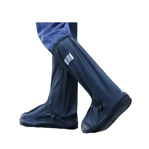 Waterproof rain boots wholesale outdoor rainy day riding motorcycle PVC reusable for men and women
