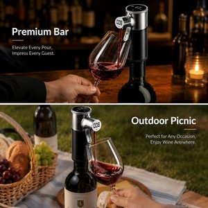 Smart USB Rechargeable Electric Liquor Dispenser Automatic Adjustable Volume Wine Pourer for Home Bar Party Beverage Serving - Product Image 5